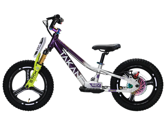 350W TAKANI Electric Balance Bike 16'' - TK1652-RS Plum Silver