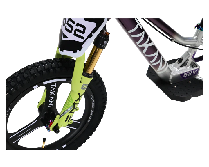 350W TAKANI Electric Balance Bike 16'' - TK1652-RS Plum Silver