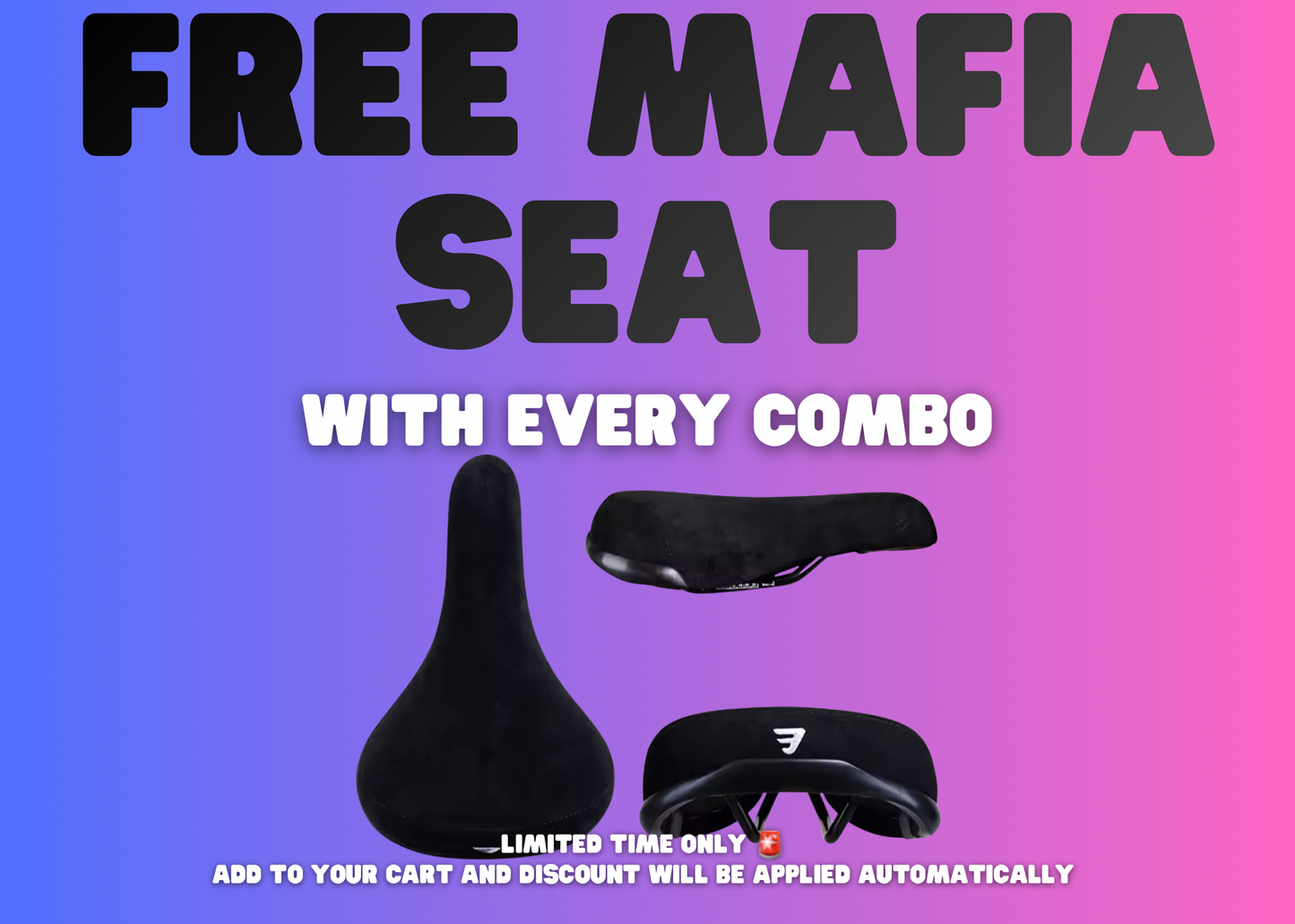 Torque E-Bikes 2000W Motor & 52V Battery combo - Torque Arms and Controller bag included