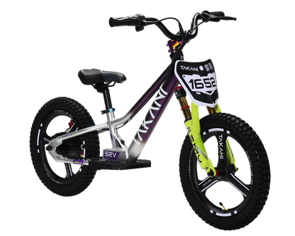 350W TAKANI Electric Balance Bike 16'' - TK1652-RS Plum Silver