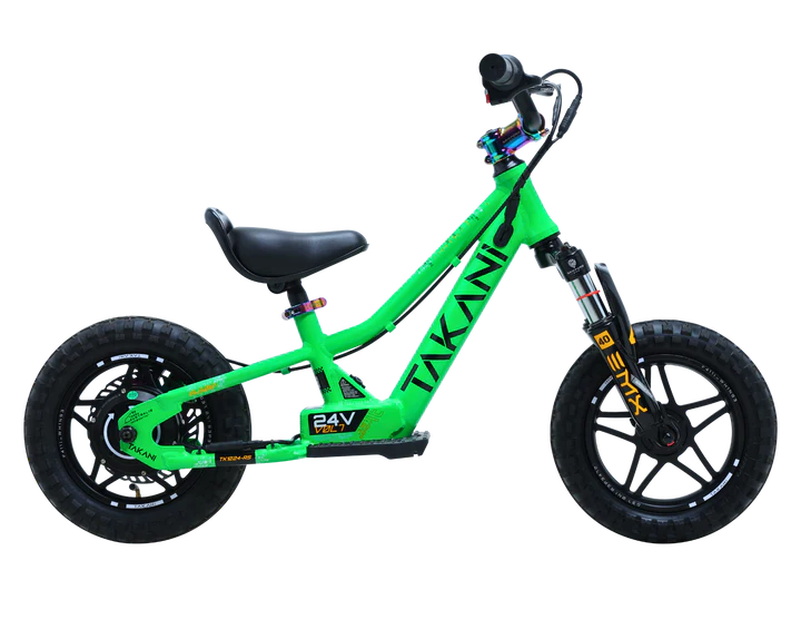 Takani Electric Balance Bike 12" Sparkle Green