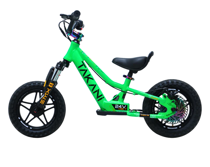 Takani Electric Balance Bike 12" Sparkle Green