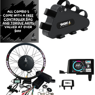 Torque E-Bikes 1500W Motor & 52V Battery Combo - 🔥 FREE SURRON THROTTLE 🔥 - Sw900 / 26 inch mtx / 52v 20 ah hard case